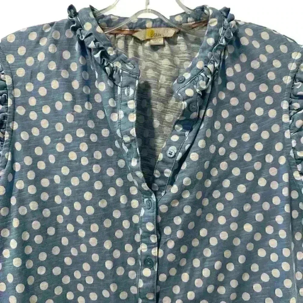 Boden Polka Dot Cap Sleeve Top Size 4 - Picture 3 of 9